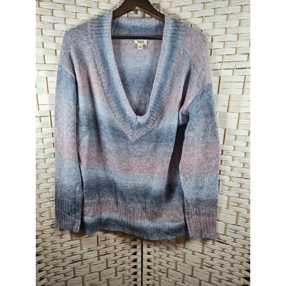 a.n.a. Womens Pastel V Neck Sweater Sz XL Casual Comfort Cottagecore